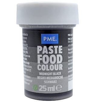 Picture of MIDNIGHT BLACK PASTE COLOUR EDIBLE 25G
